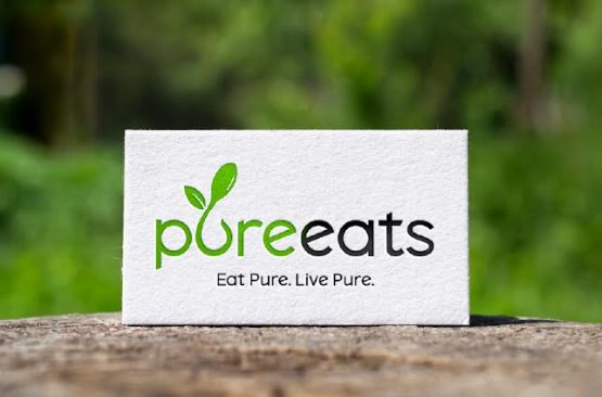 Pure Eats logo card