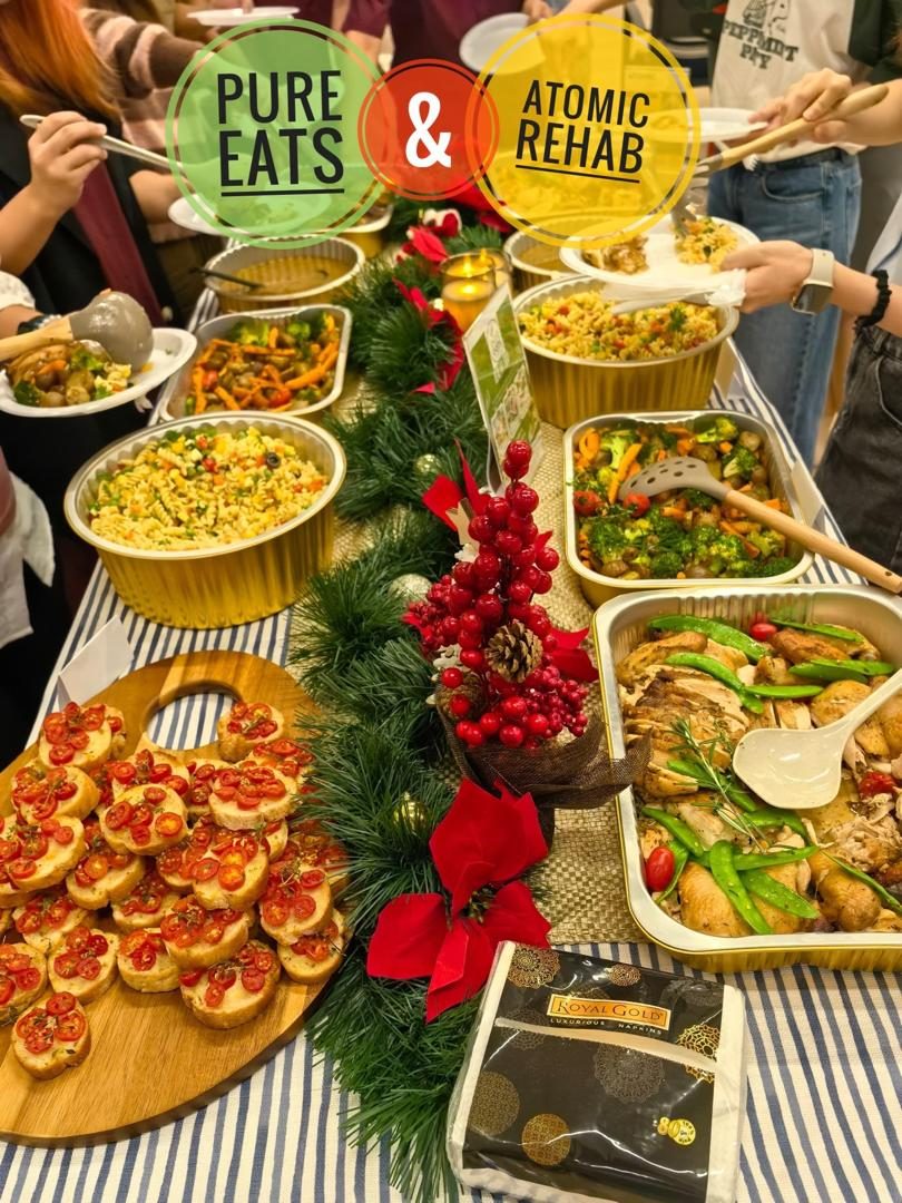 Pure Eats and Atomic Rehab collaboration spread