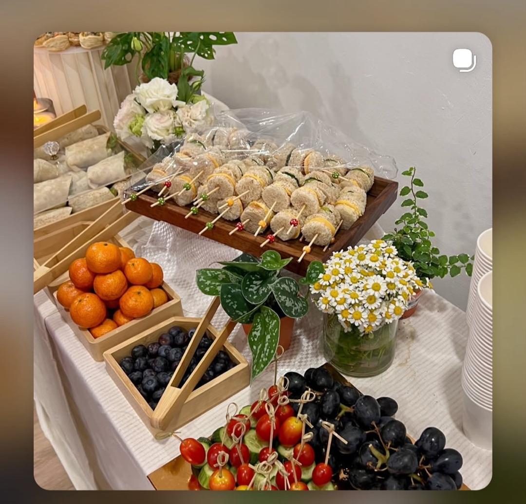 Pure Eats corporate catering spread